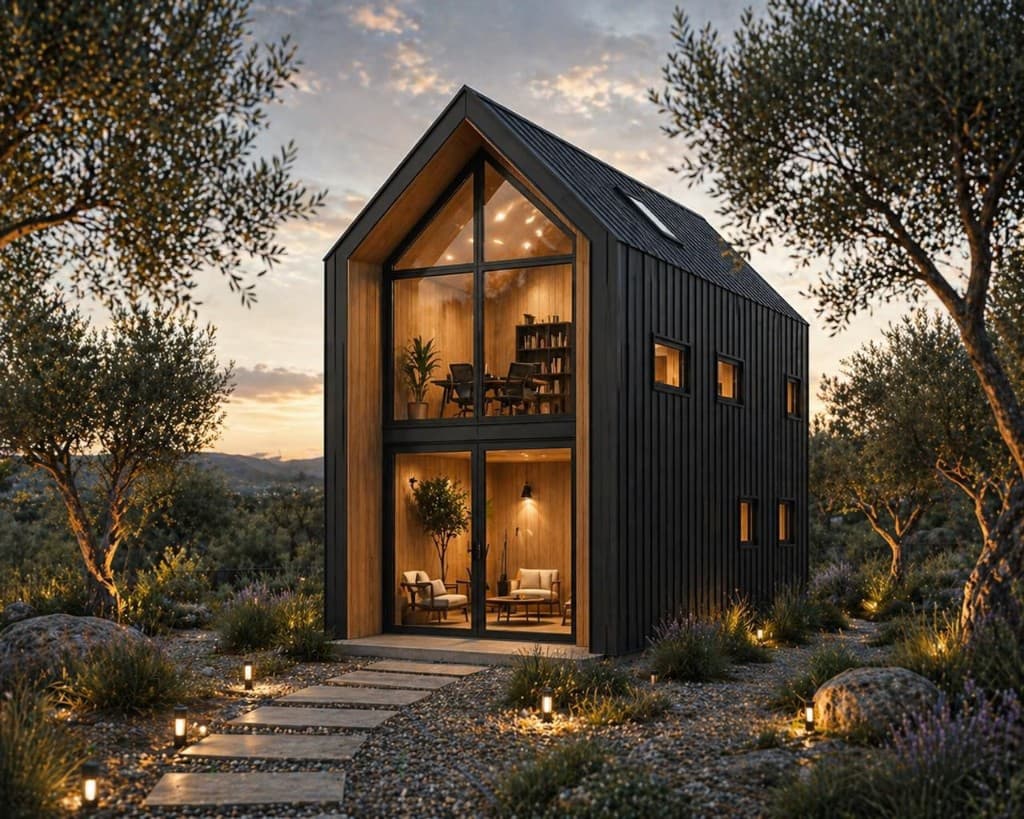 SOF96 modular building in a Mediterranean landscape